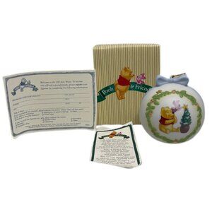 Vtg Disney Pooh & Friends One little star makes a difference Christmas Orn 1998